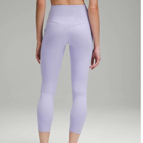 Lululemon Align High Rise Pant Pockets 25" Lilac Smoke Size 10 - Picture 1 of 12